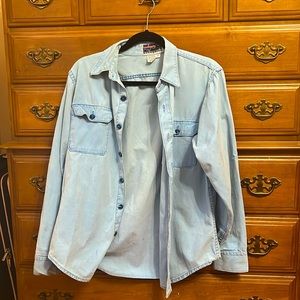 Patagonia Oversized Button Up Denim Shirt